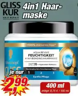 Posten Börse GLISS KUR 4in1 Haarmaske Angebot