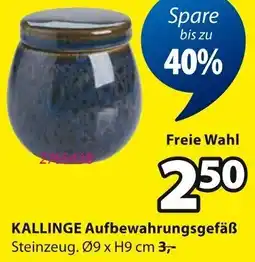 Jysk KALLINGE Aufbewahrungsgefäß Angebot
