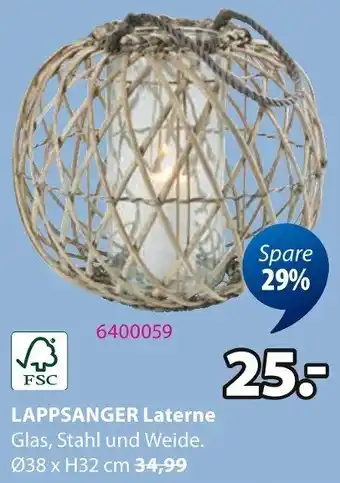 Jysk LAPPSANGER Laterne Angebot