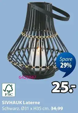 Jysk SIVHAUK Laterne Angebot
