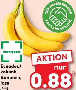 Kaufland Ecuador./ kolumb. Bananen, lose Angebot