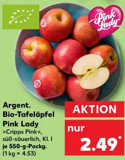 Kaufland Argent. Bio-Tafeläpfel Pink Lady Angebot