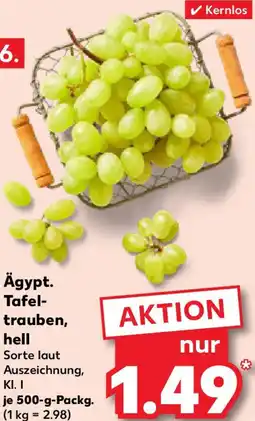 Kaufland Ägypt. Tafeltrauben, hell Angebot