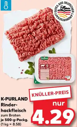 Kaufland K-PURLAND Rinderhackfleisch Angebot