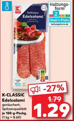 Kaufland K-CLASSIC Edelsalami Angebot