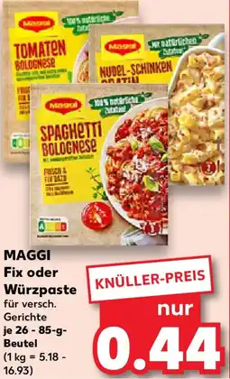 Kaufland MAGGI Fix oder Würzpaste Angebot