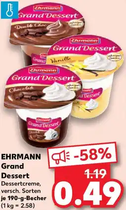 Kaufland EHRMANN Grand Dessert Angebot