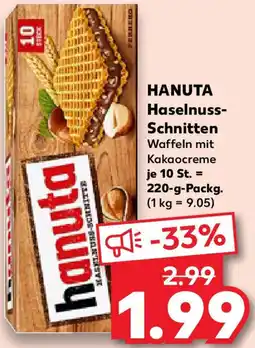 Kaufland HANUTA Haselnuss Schnitten Angebot