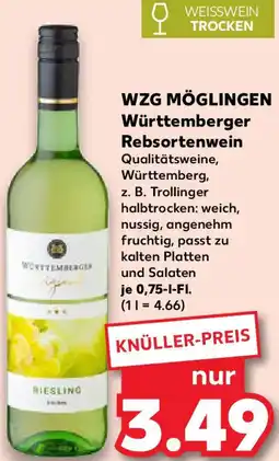Kaufland WZG MÖGLINGEN Württemberger Rebsortenwein Angebot