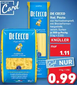 Kaufland DE CECCO Ital. Pasta Angebot