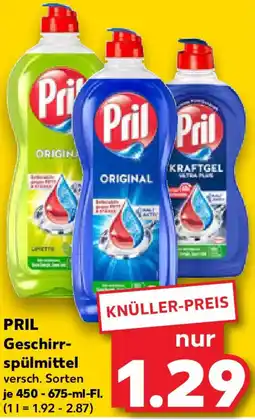 Kaufland PRIL Geschirrspülmittel Angebot