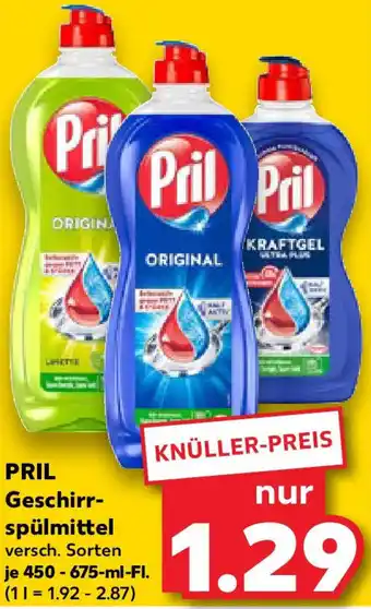 Kaufland PRIL Geschirrspülmittel Angebot