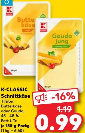 Kaufland K-CLASSIC Schnittkäse Angebot