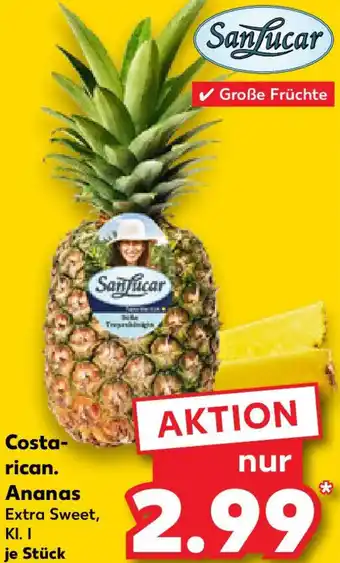 Kaufland SanLucar Costa-rican. Ananas Angebot