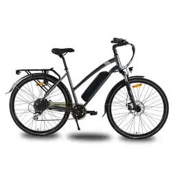Netto Marken-Discount Vecocraft elektro Trekkingbike Athena 13Ah grau Angebot
