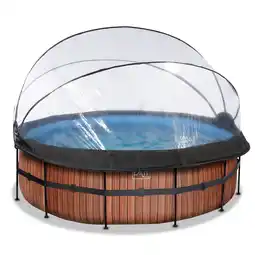 Netto Marken-Discount EXIT Frame Pool ø427x122cm mit Sandfilterpumpe und Abdeckung, versch. Ausführungen Angebot