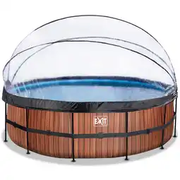Netto Marken-Discount EXIT Frame Pool ø488x122cm mit Sandfilterpumpe und Abdeckung, versch. Ausführungen Angebot