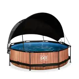 Netto Marken-Discount EXIT Frame Pool ø300x76cm mit Filterpumpe und Sonnensegel, versch Ausführungen Angebot