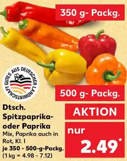 Kaufland Dtsch. Spitzpaprika- oder Paprika Angebot