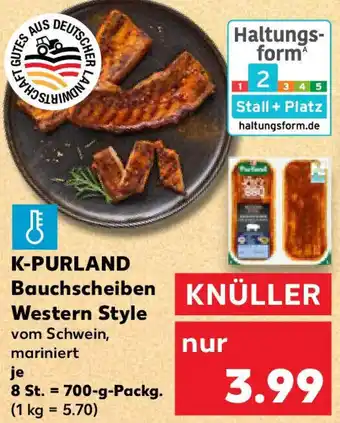 Kaufland K-PURLAND Bauchscheiben Western Style Angebot