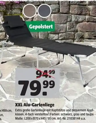 Hagebau XXL Alu Gartenliege Angebot