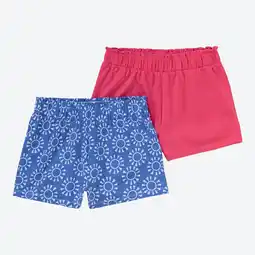 NKD Kinder-Mädchen-Shorts aus Baumwolle, 2er-Pack Angebot