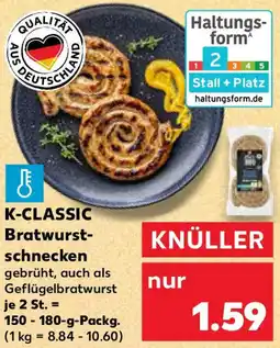 Kaufland K-CLASSIC Bratwurstschnecken Angebot