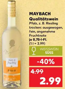 Kaufland MAYBACH Qualitätswein Angebot