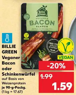 Kaufland BILLIE GREEN Veganer Bacon oder Schinkenwürfel Angebot