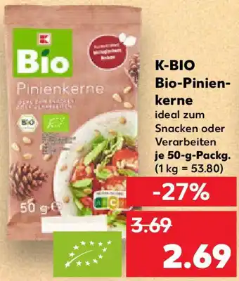 Kaufland K-BIO Bio-Pinienkerne Angebot