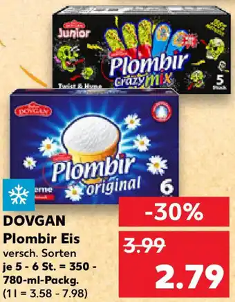 Kaufland DOVGAN Plombir Eis Angebot