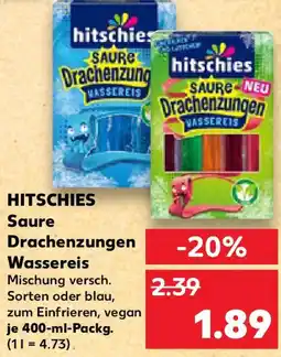 Kaufland HITSCHIES Saure Drachenzungen Wassereis Angebot
