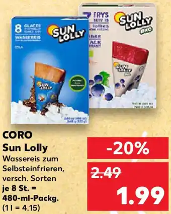 Kaufland CORO Sun Lolly Angebot