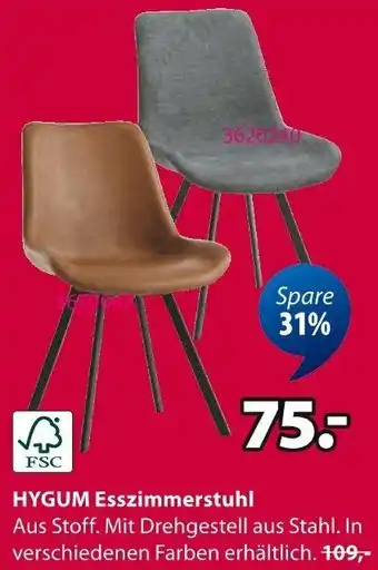 Jysk HYGUM Esszimmerstuhl Angebot