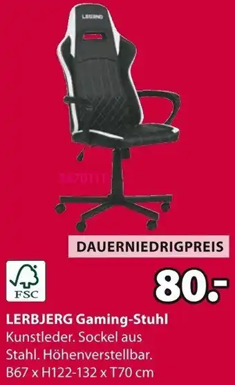 Jysk LERBJERG Gaming-Stuhl Angebot