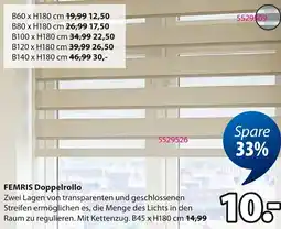 Jysk FEMRIS Doppelrollo Angebot