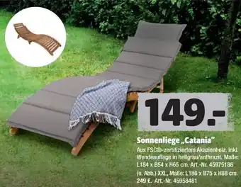 Hagebau Sonnenliege Catania Angebot