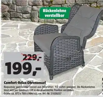 Hagebau Comfort Relax Ohrensessel Angebot