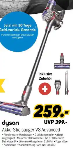 MEDIMAX dyson Akku-Stielsauger V8 Advanced Angebot