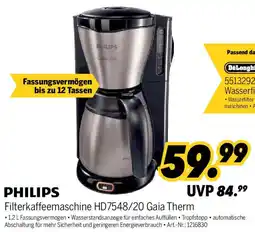 MEDIMAX PHILIPS Filterkaffeemaschine HD7548/20 Gaia Therm Angebot