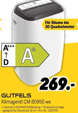 MEDIMAX GUTFELS Klimagerät CM 80950 we Angebot