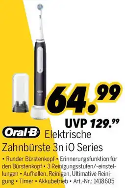 MEDIMAX Oral B Elektrische Zahnbürste 3n iO Series Angebot