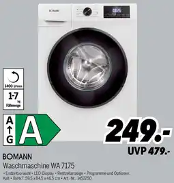 MEDIMAX BOMANN Waschmaschine WA 7175 Angebot