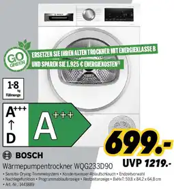 MEDIMAX BOSCH Wärmepumpentrockner WQG233D90 Angebot