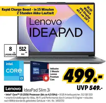 MEDIMAX Lenovo IdeaPad Slim 3i Angebot