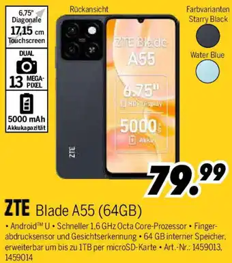 MEDIMAX ZTE Blade A55 (64GB) Angebot