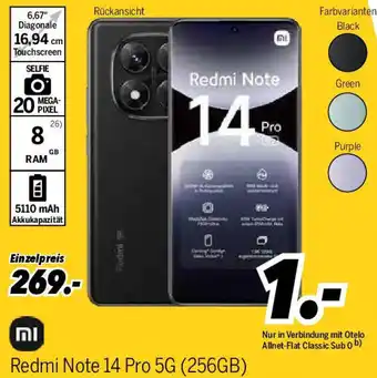 MEDIMAX Redmi Note 14 Pro 5G (256GB) Angebot