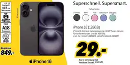 MEDIMAX Apple iPhone 16 (128GB) Angebot