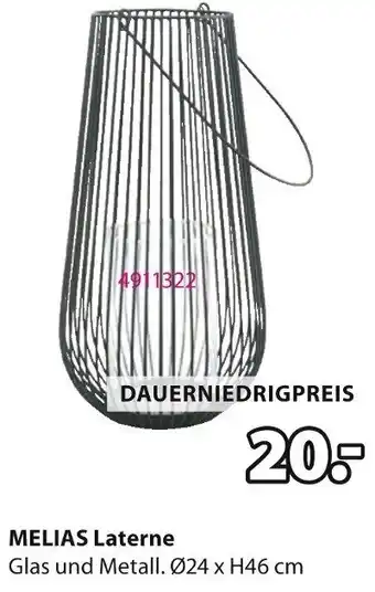 Jysk MELIAS Laterne Angebot