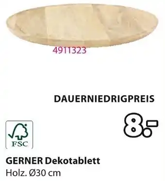 Jysk GERNER Dekotablett Angebot